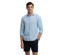 Long-sleeved linen shirt Superdry Riviera Bleu L