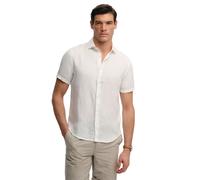 Superdry Riviera Linen Short Sleeve Shirt White L Men