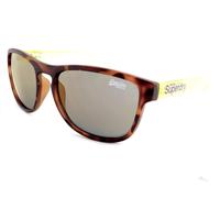 Superdry Rockstar Sunglasses Brown Tortoise Lime Green w/ Gold Mirror Lenses 152