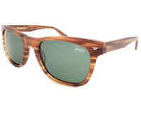 Superdry San Sunglasses Matte Lined Brown with Green CAT.3 Lenses 101