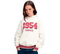 Superdry Satin Applique Hoodie Beige XL Woman