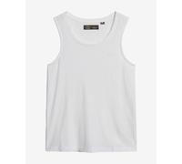 Superdry Scoop Neck pure white women's tank top. - XS