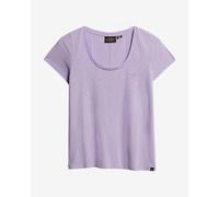 Superdry Scoop Neck short sleeve purple women's t-shirt. - XS