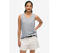 Superdry Linen Drawstring Pants White S Woman