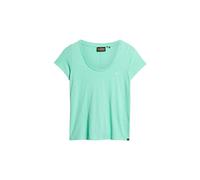 Superdry Scoop Short Sleeve T-shirt Green XS Woman