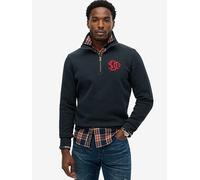 Superdry SD&Co Neon Half Zip Sweatshirt, Navy, Size S, Men Navy