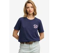 Superdry SD&Co Relaxed T-Shirt, Blue, Size 12, Women Blue