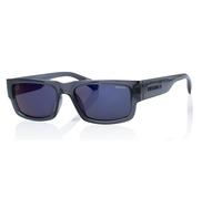 Superdry SDS 5005 Sunglasses Crystal Grey with Blue Flash Mirrored Lenses 108