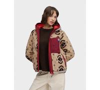 Superdry & Co Sherpa Jacquard Fleece Ladies Hybrid Jacket, size L