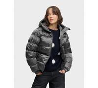 Superdry Shine puffer hooded jacket black women - M