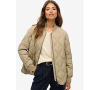 Superdry Short Quilted Liner Jacket, Beige, Size 8, Women Beige