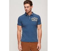 Superdry Short Sleeve Vintage Athletic Polo Shirt, Blue, Size Xl, Men Blue