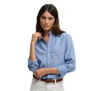 Superdry Slim Oxford Long Sleeve Shirt Blue S Woman