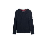 Superdry Slouchy Cable Knit Sweatshirt Unisex Adult Deep Navy