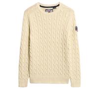 Chunky cable knit jumper women Superdry White S