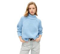 Superdry Slouchy Stitch High Neck Sweater S Blue