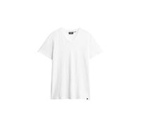 Superdry Slub Short Sleeve V Neck T-Shirt L White