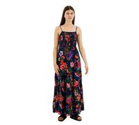 Superdry Smocked Cami Sleeveless Long Dress Multicolor L Women