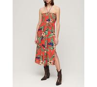 Superdry Smocked Midi Beach Long Dress Multicolor XL Women