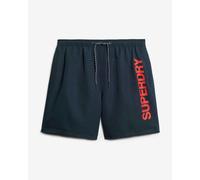 Superdry Sport Graphic 17 Inch navy blue red swimsuit - S