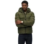 Superdry Hooded Sports Puffer Jacket Army Khaki
