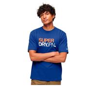 Superdry Sportswear Logo Loose T-Shirt Blue Cotton Crew Neck Men's Tee