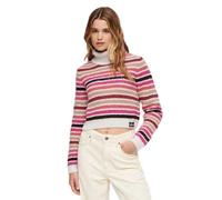 Superdry Stripe Crop High Neck Sweater