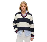 Superdry Stripe Oversized Cable Sweater
