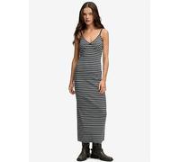Superdry Stripe Rib Jersey Maxi Dress, Blue, Size 12, Women Blue