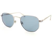 Superdry Studios Crew Sunglasses Semi Matte Silver with Blue CAT.2 Lenses 002