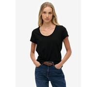 Superdry Studios Scoop Neck Tee, Black, Size 10, Women Black