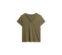 Superdry Studios Slub EMB Vee tee W1011181A Tornado Green Size 12, Verdure, 12 (M)