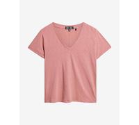 Superdry Studios Slub short sleeve pink women's t-shirt. - XS