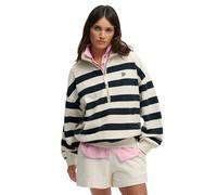 Women's half-zip sweatshirt Superdry Studios Half Blanc XL