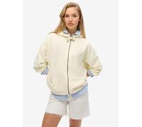 Superdry Studios Zip Hoodie - White, White, Size 14, Women White