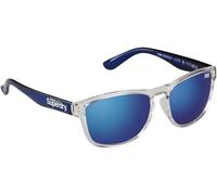Superdry Sunglasses Rockstar 175 Clear Blue Mirror, Unisex One-Size & Pouch