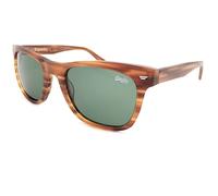 SUPERDRY Sunglasses SAN Matte Lined Brown with Green Lenses 101