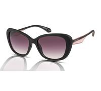 Superdry Sunglasses Women's SDS-5022 104 Black/Pink Crystal/Smoke Gradient