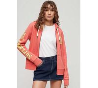 Superdry Super Athletic Graphic Hoodie Coral Red Marl
