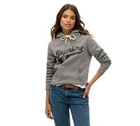 Women's hooded sweatshirt Superdry Super Athletics Gris XL