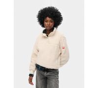 Superdry Super Soft Henley Sweatshirt Beige M Women
