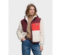Superdry Super Soft Hybrid hooded jacket burgundy red white women - XS