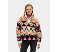 Superdry Super Soft Printed Henley Sweatshirt Multicolor L Women