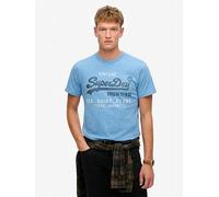 Superdry Men's Vintage Logo Classic Relaxed T-Shirt, Blue