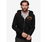 Superdry Superstate Full Zip Hoodie Black Yellow - S