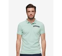 Superdry Superstate Short Sleeve Polo Shirt Light Green - S