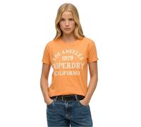 Superdry Surf Logo Short Sleeve T-shirt Orange S Woman