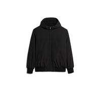 Superdry Surplus Nylon Hooded Bomber, Jet Black, S