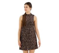 Women's short sleeveless sequin trapeze dress Superdry Marron S