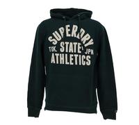 Superdry, Sweats Athletic ESS Hoodie, M2014091A, Dark Pine Green, M, Man, Adult